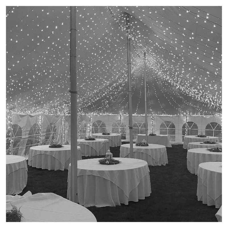 50L 5mm LED Curtain Light String, 6in Bulb Spacing - Image 3