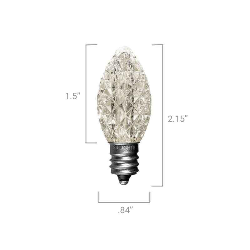 C7 LED Faceted Bulbs with Effects, E12 Base - Image 3