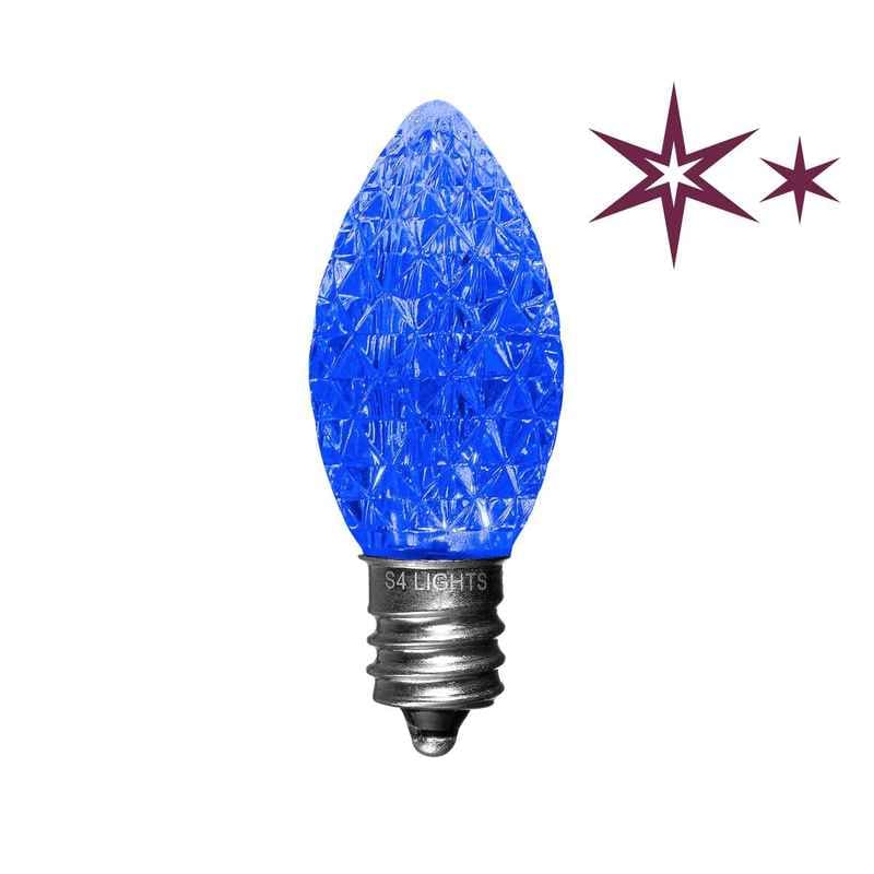 C7 LED Faceted Bulbs with Effects, E12 Base - Image 6