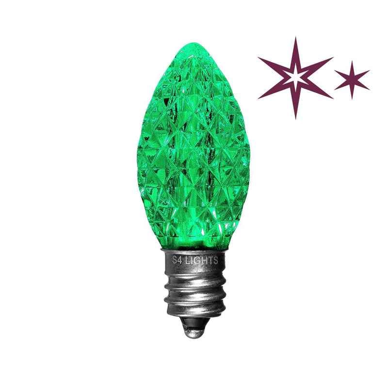 C7 LED Faceted Bulbs with Effects, E12 Base - Image 8