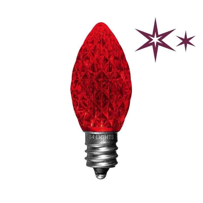 C7 LED Faceted Bulbs with Effects, E12 Base - Image 9
