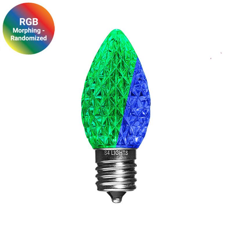 C9 LED Faceted Bulbs with Effects, E17 Base - Image 13